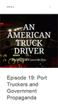 Mobile Screenshot of anamericantruckdriver.com